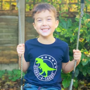 Personalised Dinosaur Kids T Shirt