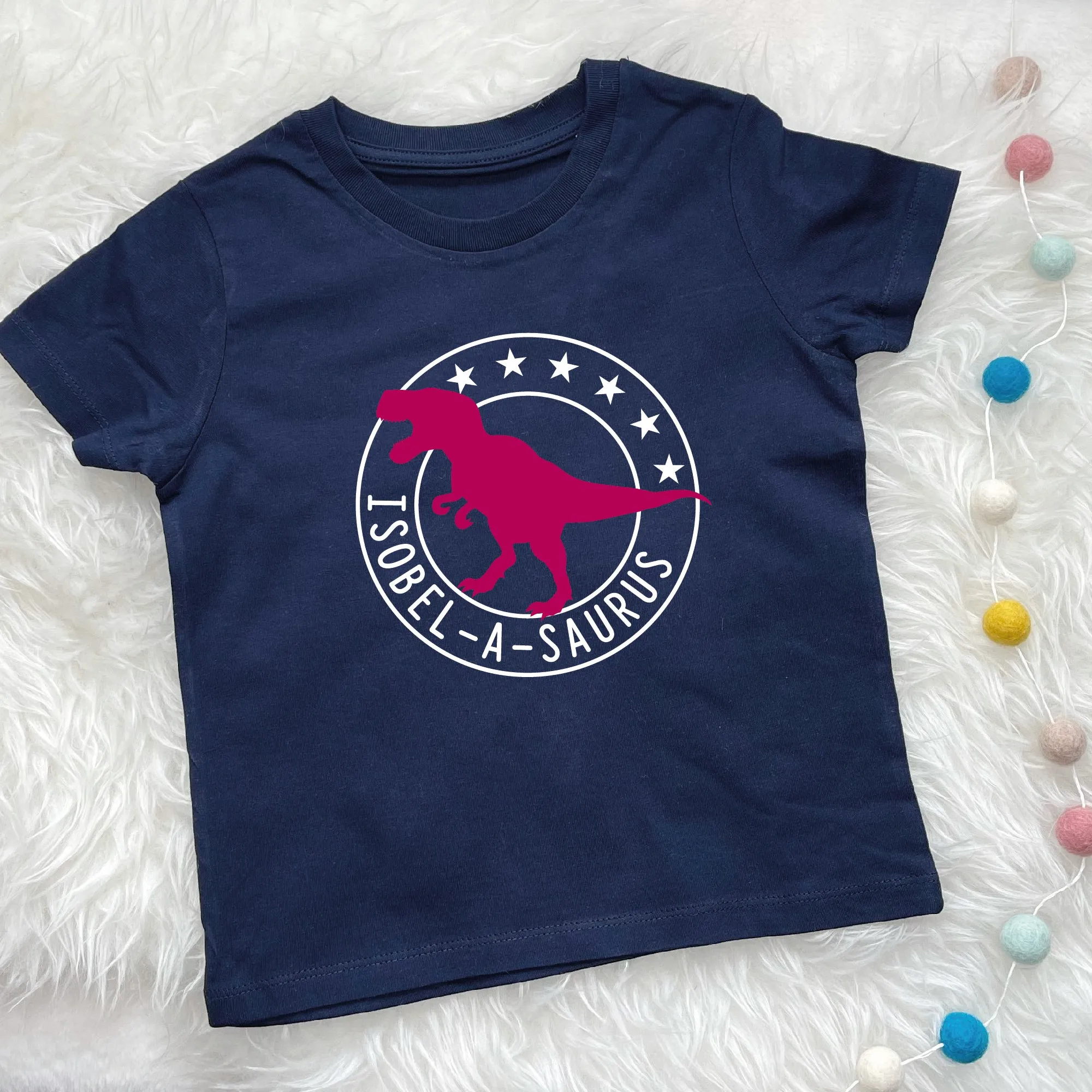 Personalised Dinosaur Kids T Shirt
