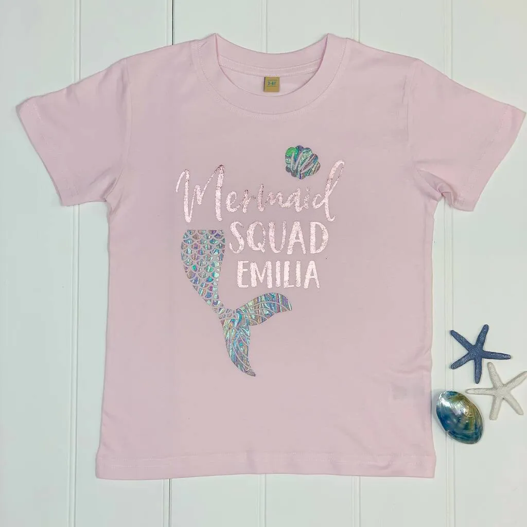 Personalised Mermaid T Shirt
