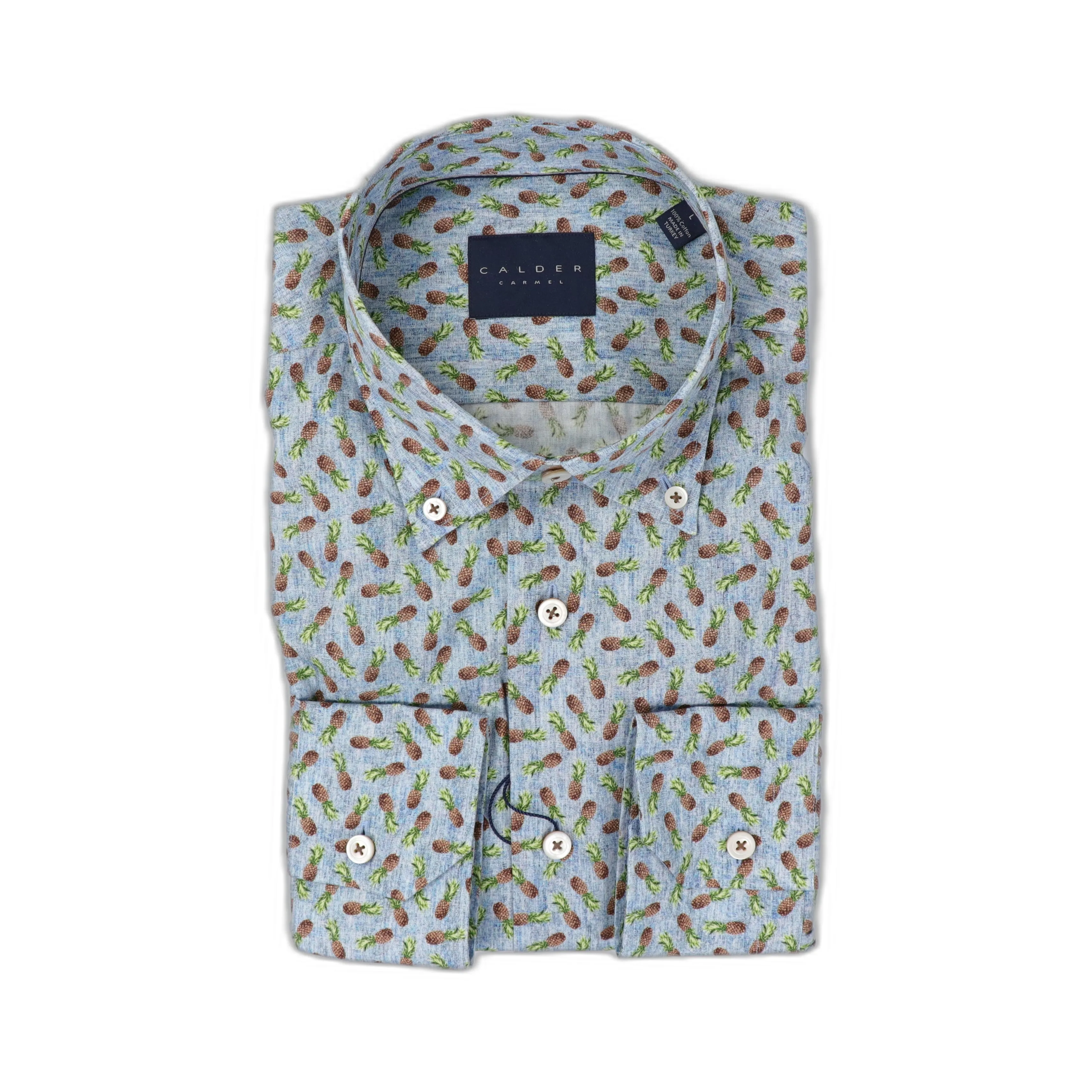 Pineapple Poplin Sport Shirt