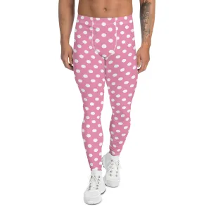 Pink Polka Dot Men's Leggings