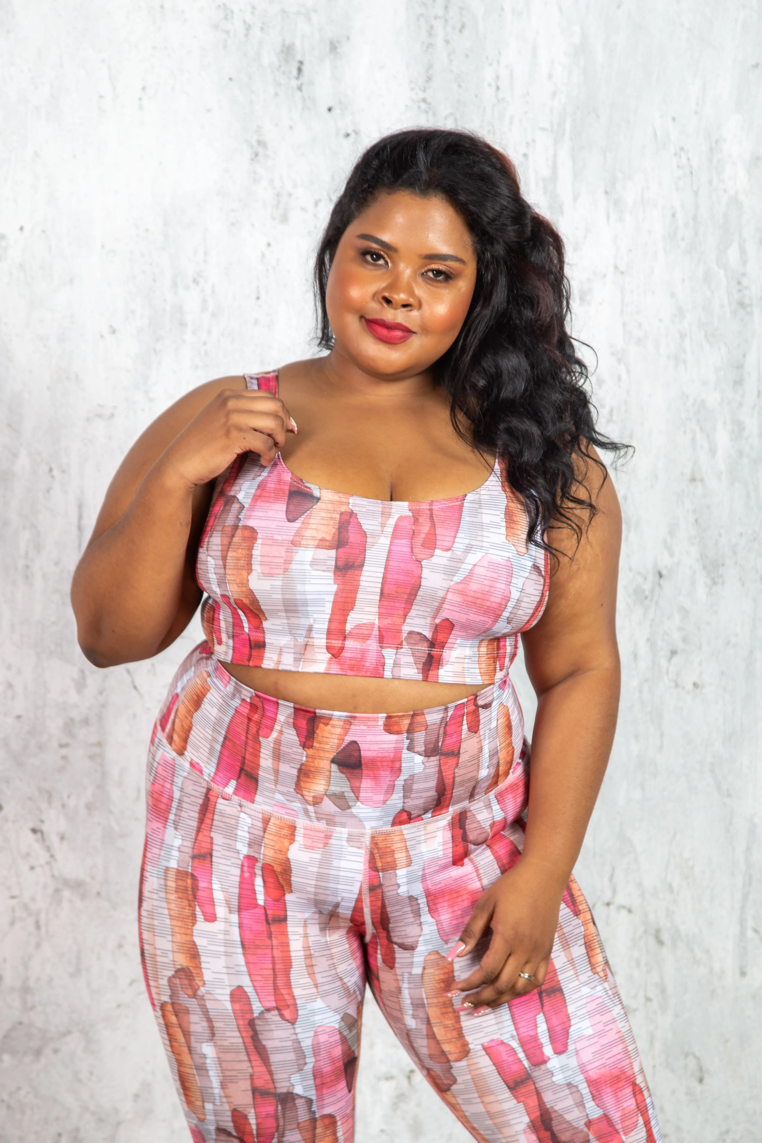Pink Textured Activewear