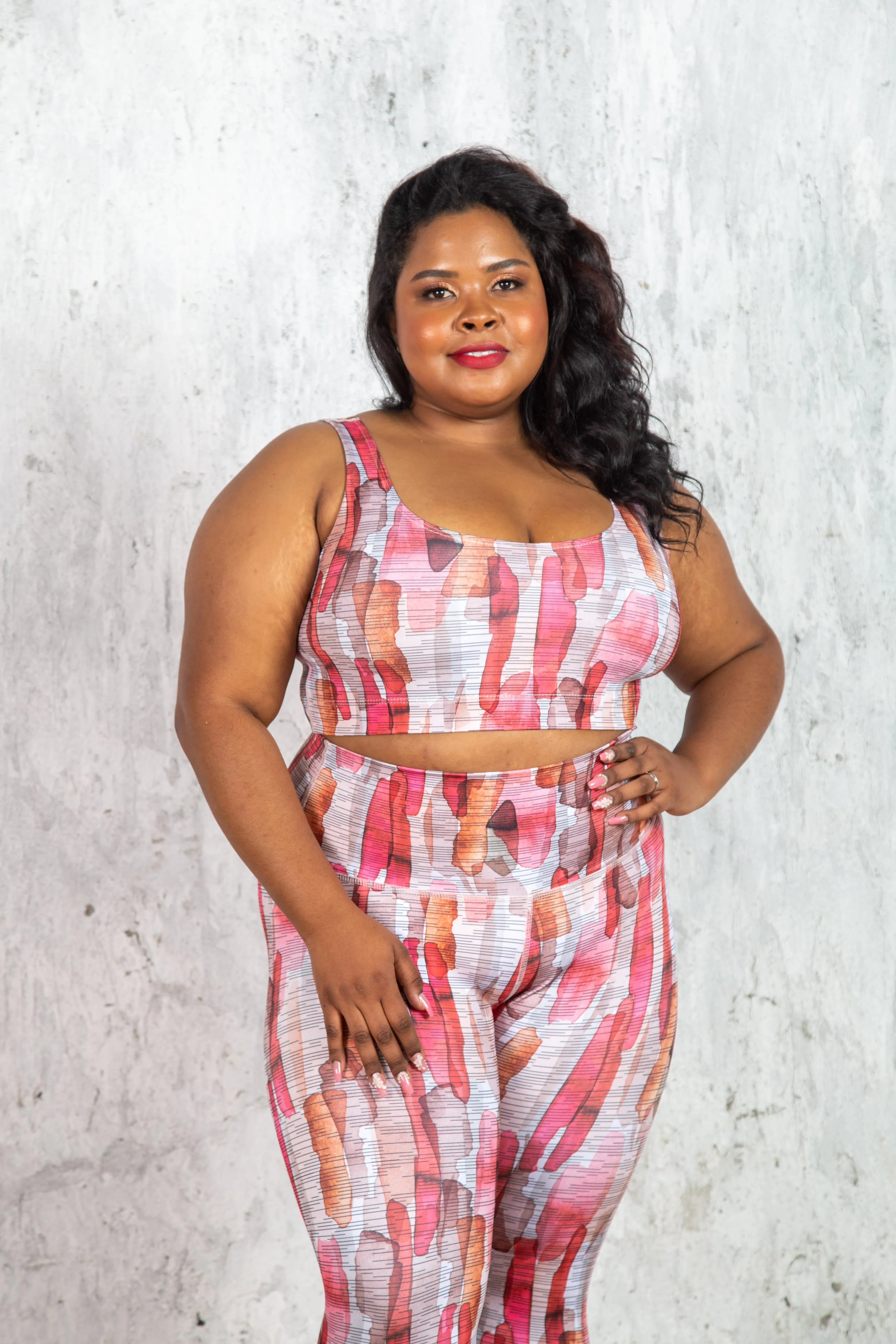 Pink Textured Activewear