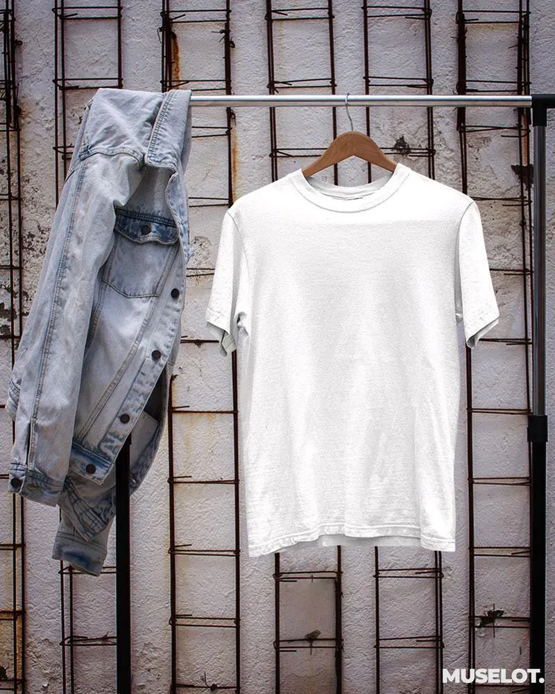 Plain white t shirt for men