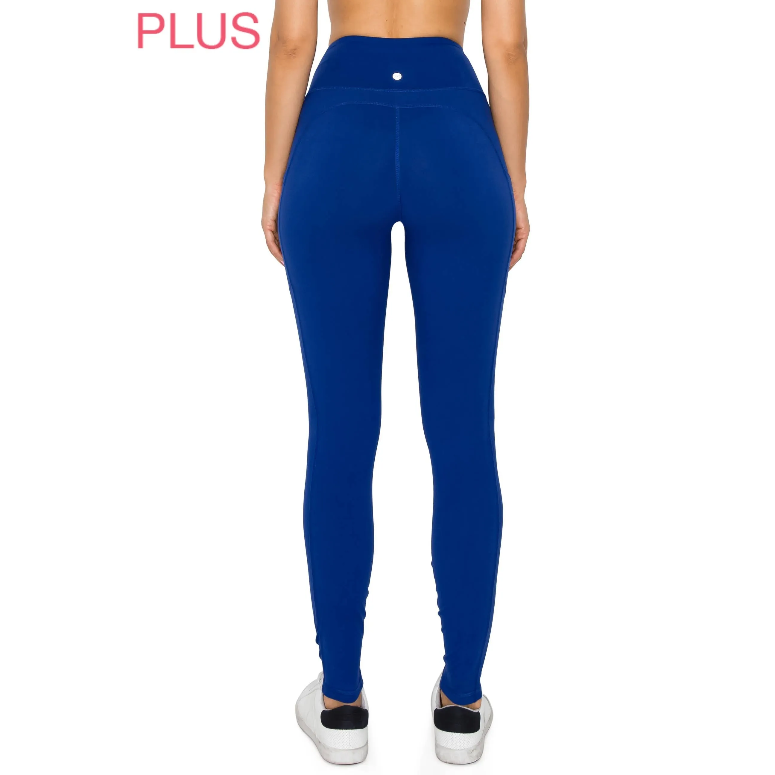 Plus Size Premium High Waist Solid Activewear Leggings