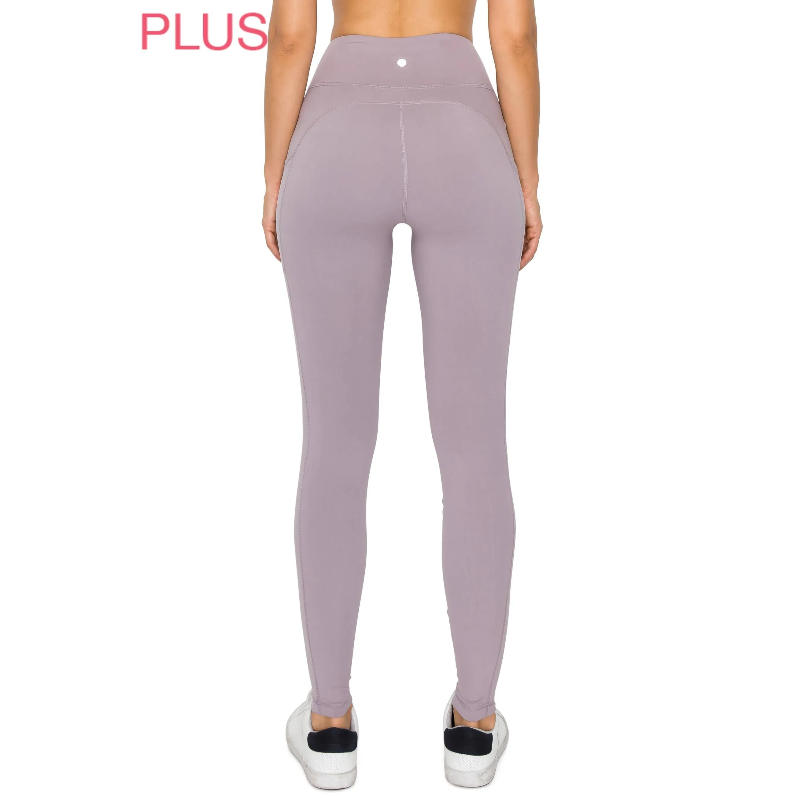 Plus Size Premium High Waist Solid Activewear Leggings