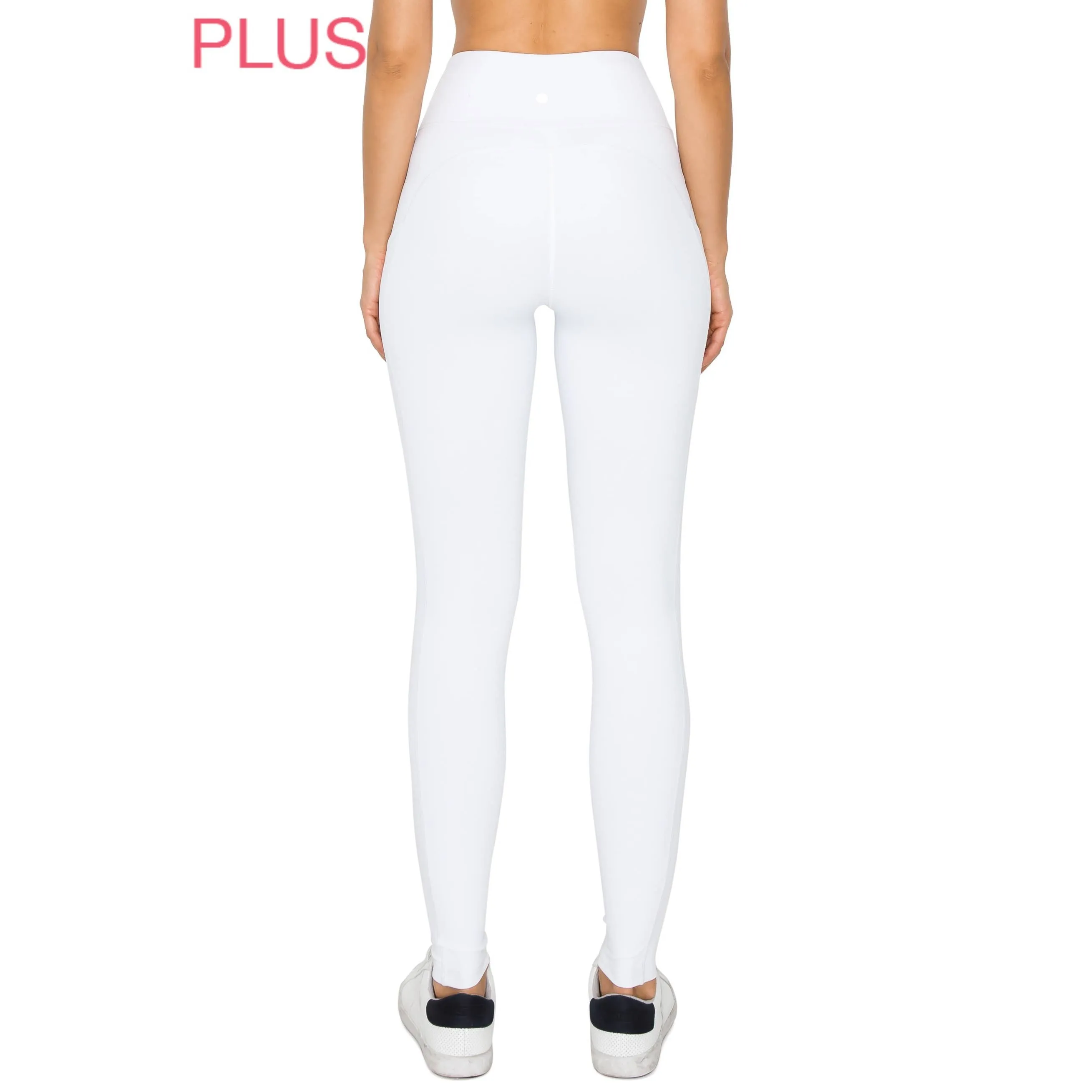 Plus Size Premium High Waist Solid Activewear Leggings