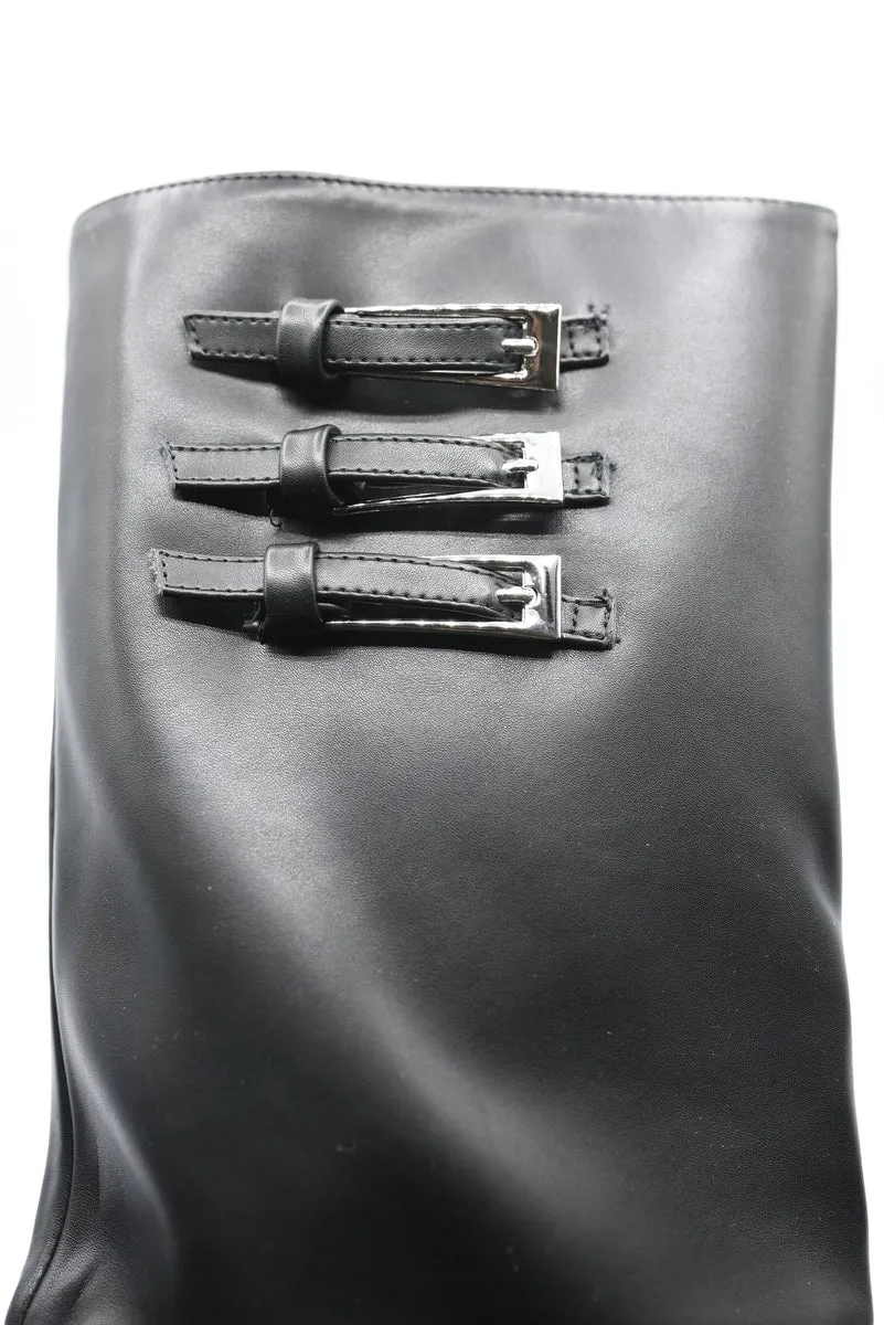 Pointed Toe Fold-Over Knee High Boots