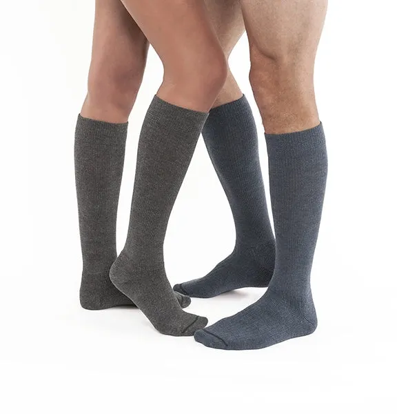 PR/1 JOBST ACTIVEWEAR KNEE HIGH COMPRESSION STOCKINGS, CLOSED TOE, 15-20MMHG, GREY, SMALL