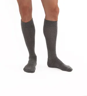 PR/1 JOBST ACTIVEWEAR KNEE HIGH COMPRESSION STOCKINGS, FULL CALF, CLOSED TOE, 15-20MMHG, GREY, LARGE