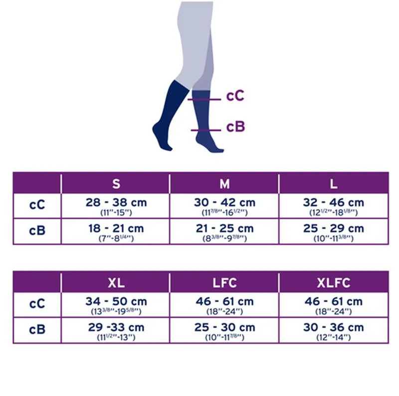 PR/1 JOBST ACTIVEWEAR UNISEX, KNEE HIGH, 15-20MMHG, SM, BLACK, CLOSED TOE