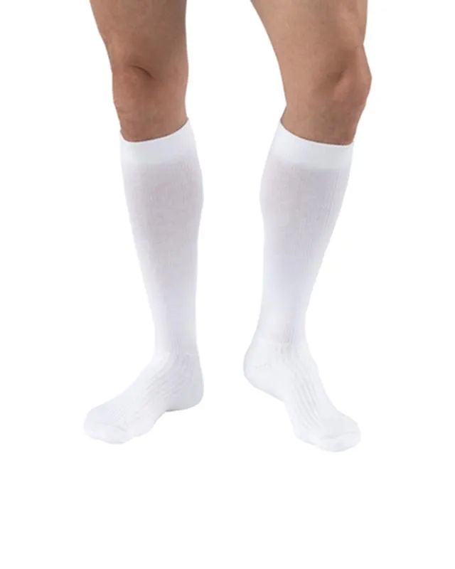 PR/1 JOBST ACTIVEWEAR WOMEN, KNEE HIGH , 30-40MMHG, MD, COOL WHITE, CLOSED TOE