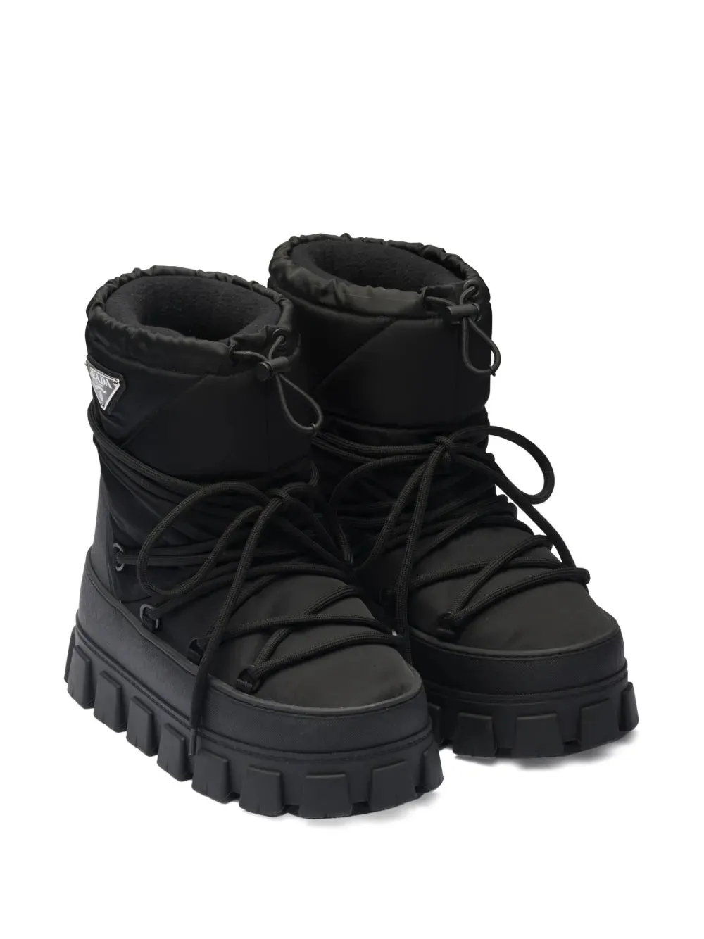 Prada logo-plaque snow boots