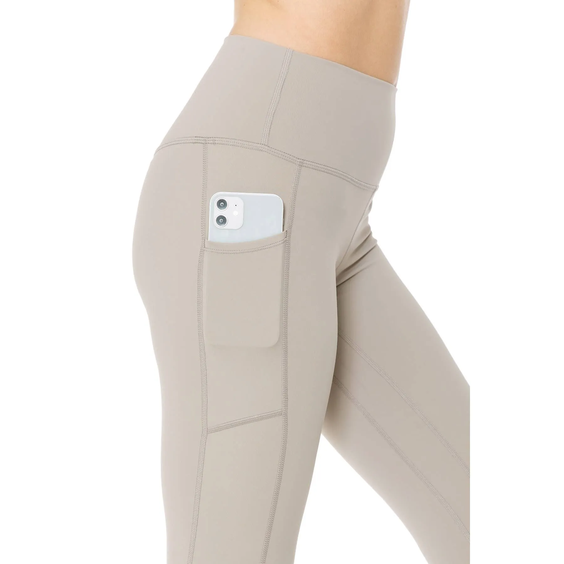 Premium Nylon Activewear Solid Leggings
