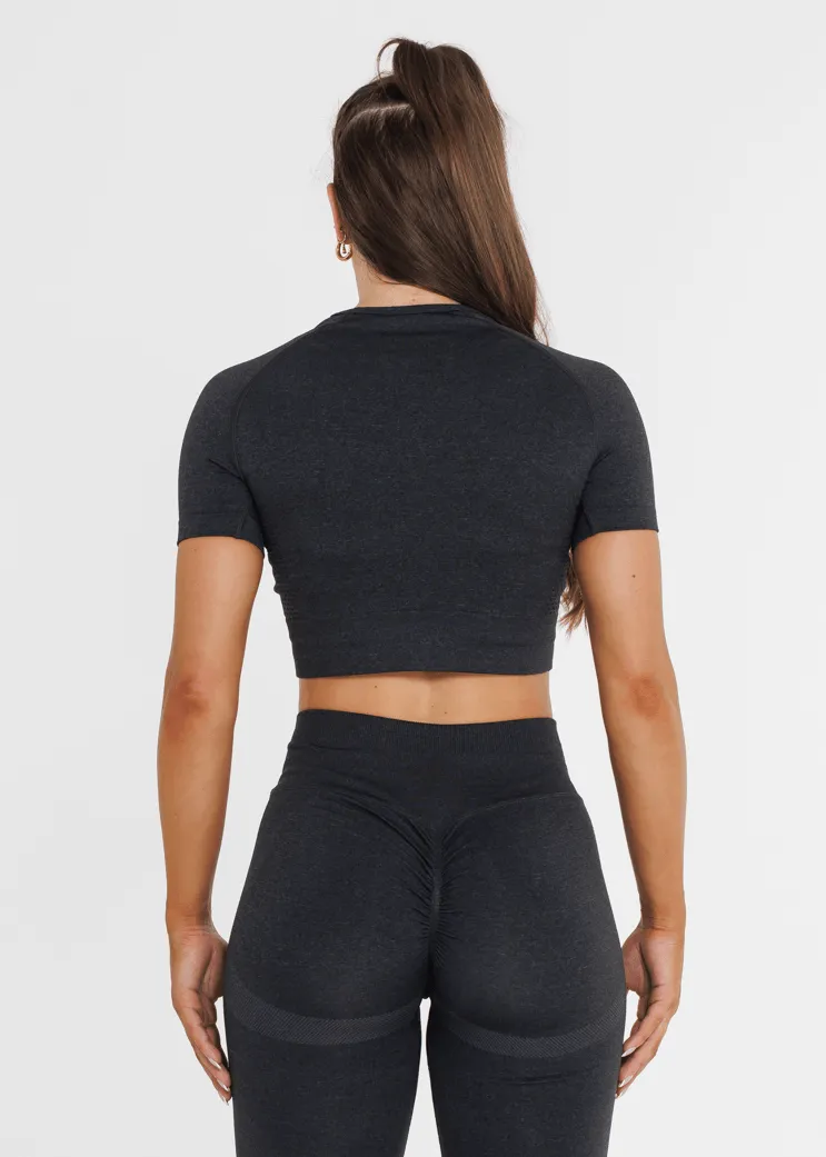 Prime Seamless Short Sleeve - Obsidian