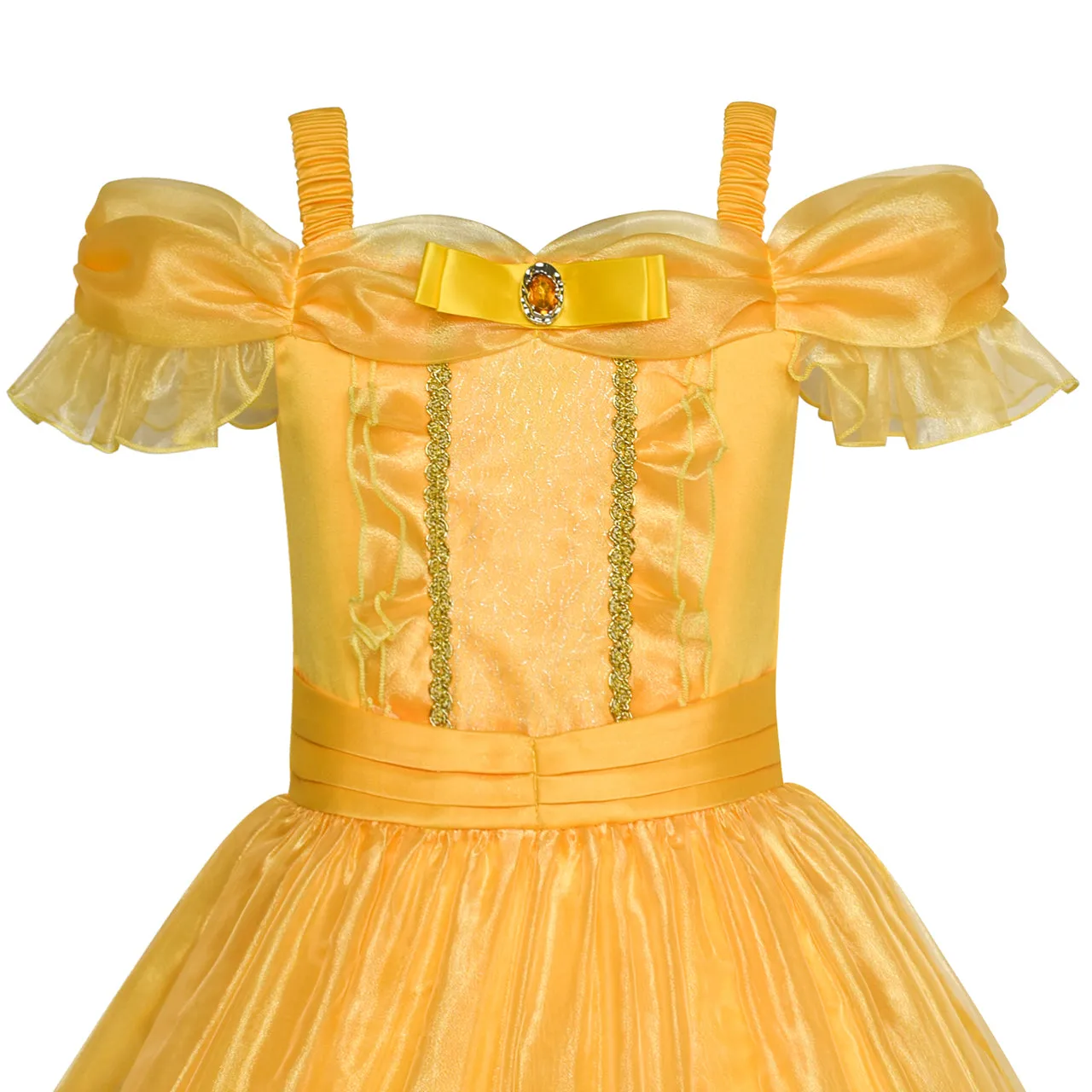 Princess Belle Dress Up Accessories Crown Magic Wand Size 4-14 Years