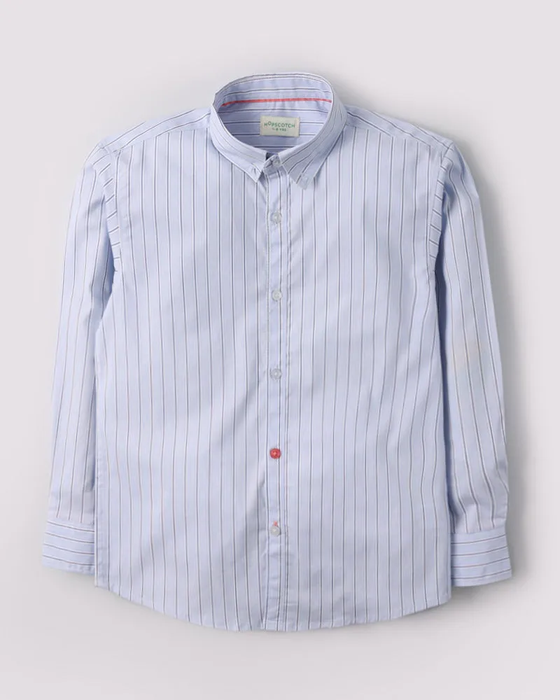 Purple Pencil Stripes Shirt