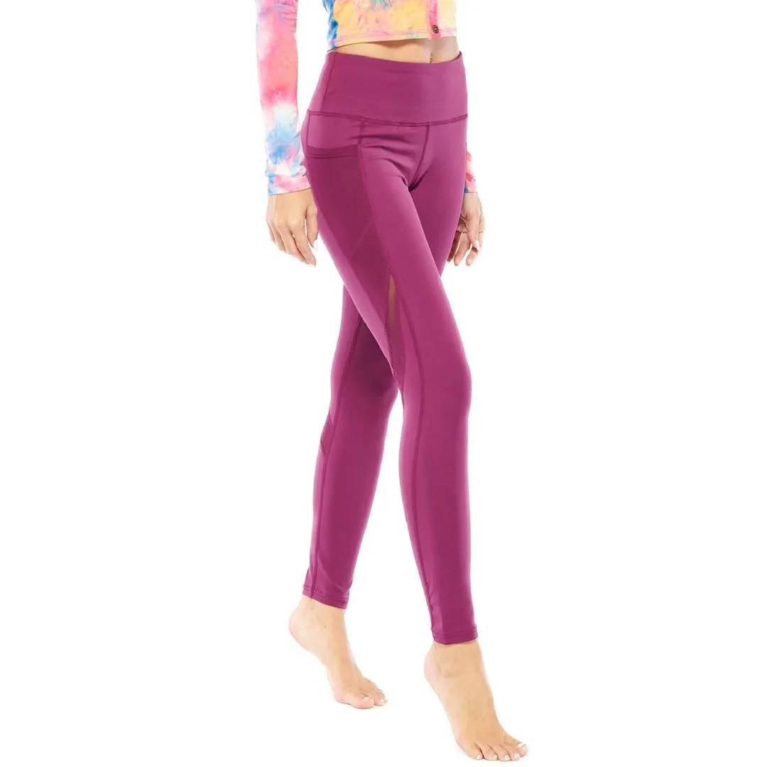 Purple Side Pocket Legging