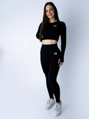 Push Up Collection Black Set Long Sleeve