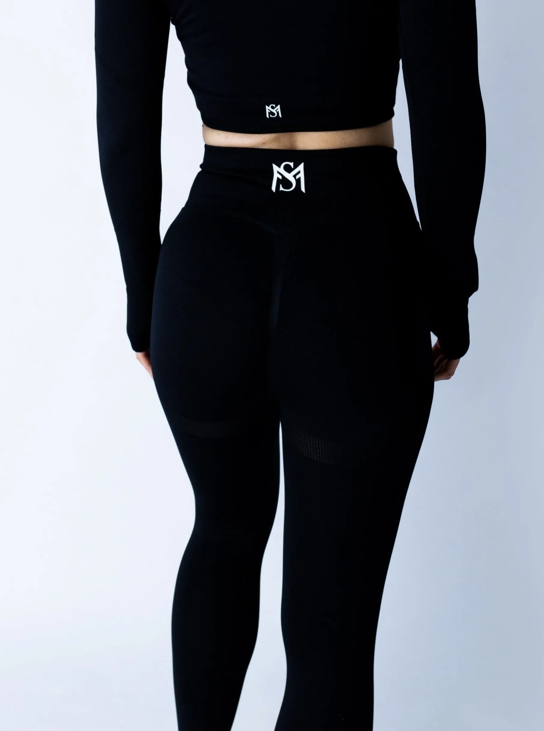 Push Up Collection Black Set Long Sleeve