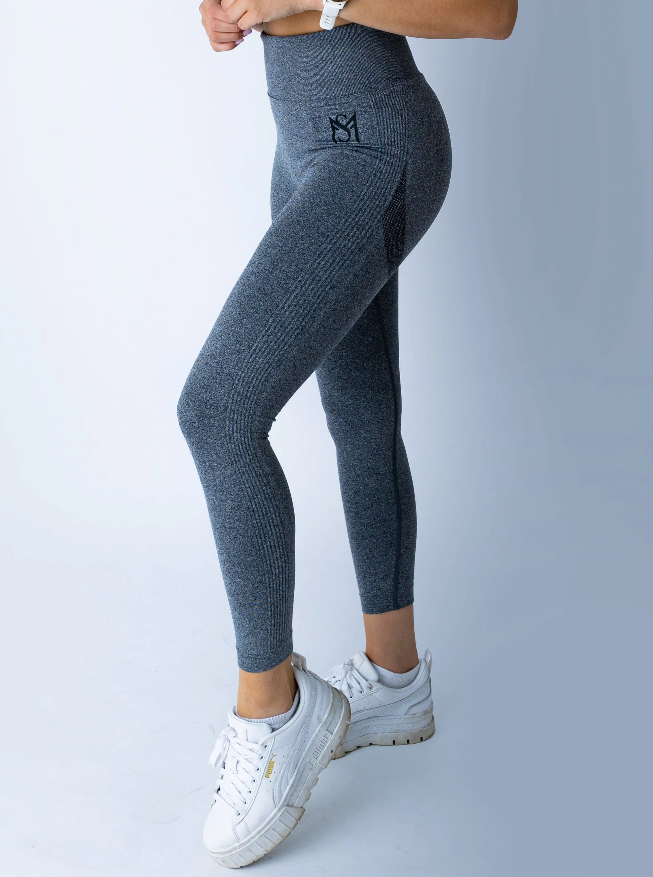 Push Up Collection Dark Grey Set Long Sleeve