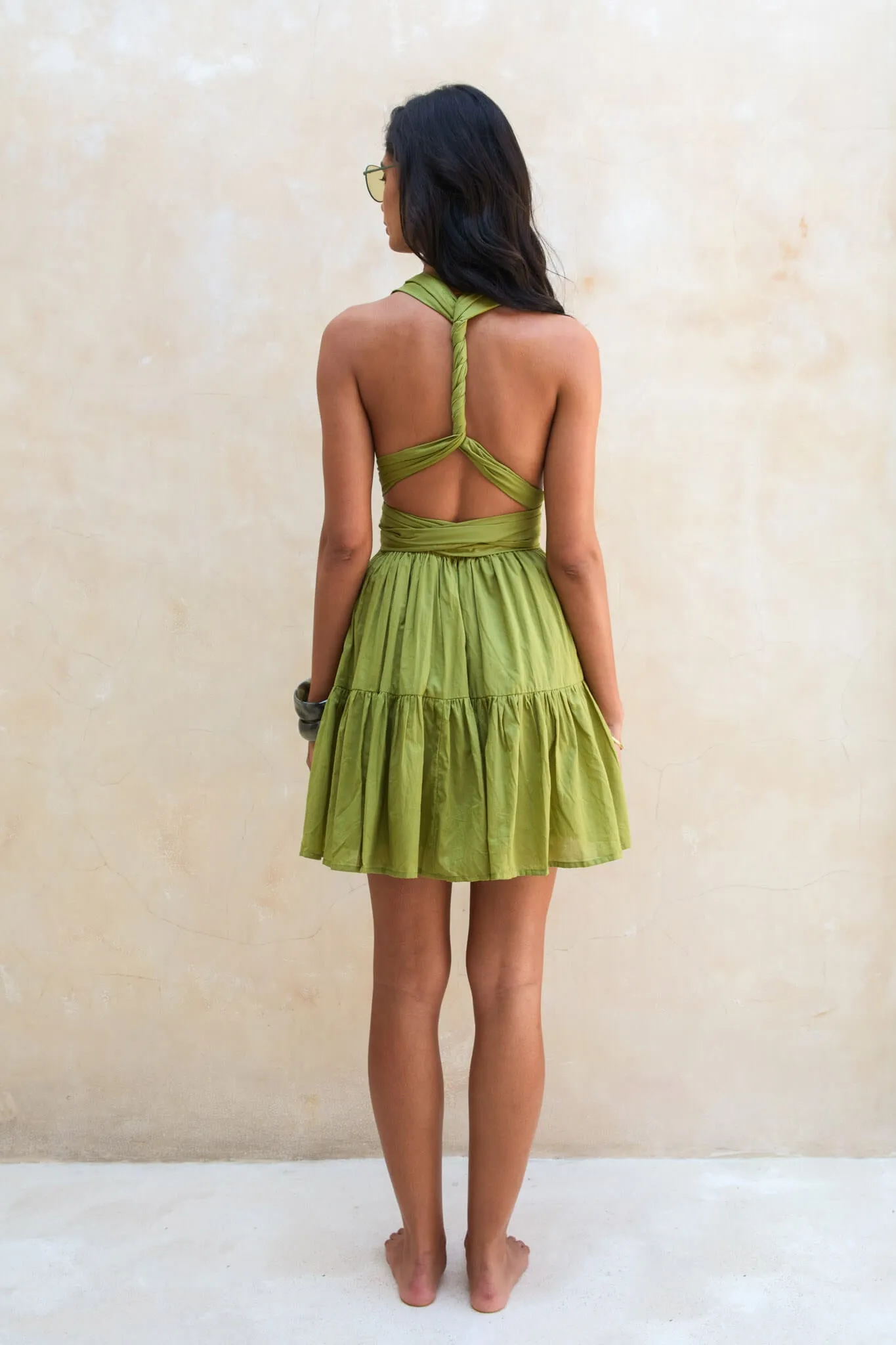 Rae Mini Dress Olive Green
