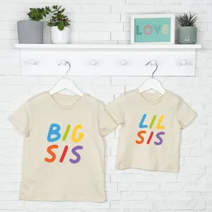 Rainbow Matching Sibling T Shirt Set