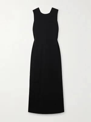 Rayna knotted Pima cotton-jersey midi dress