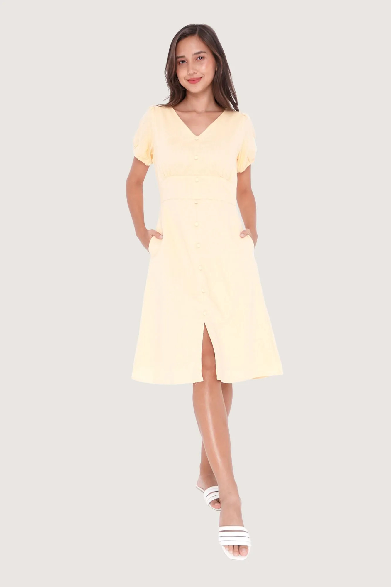 REFORME Fit And Flare Dress