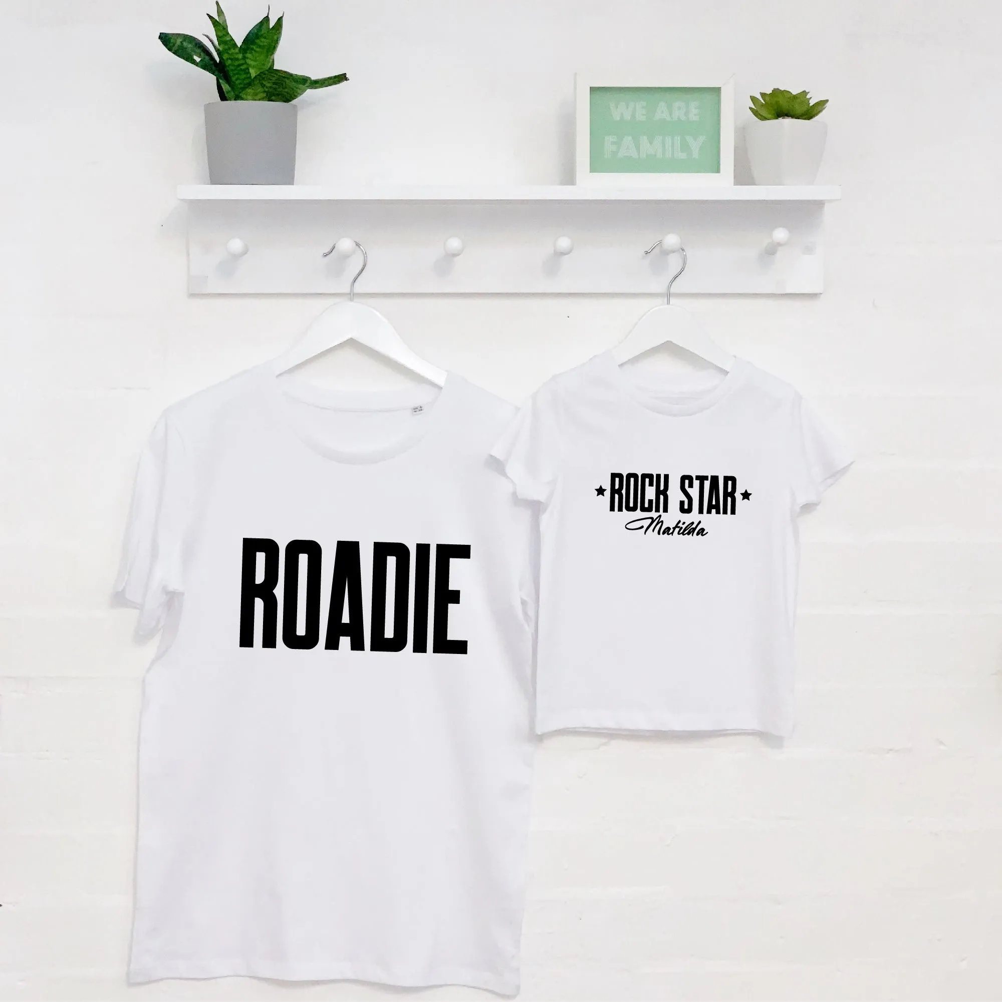 Rockstar And Roadie Father And Child T Shirt Set