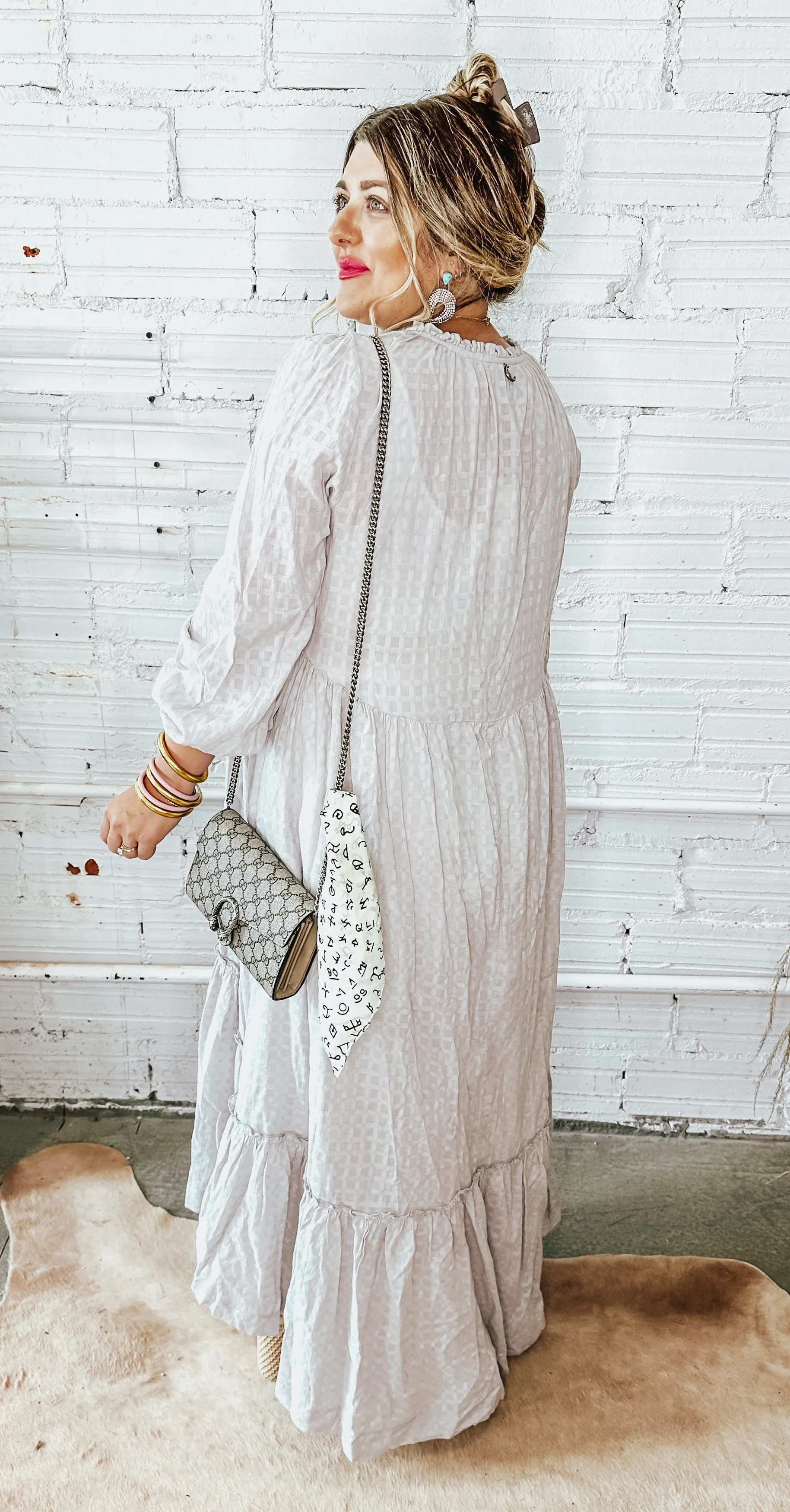 Rome Around Button Up Kimono Duster - Light Lavender