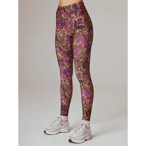 Running Bare Womens Camelflage Full Length Tight Seraphina