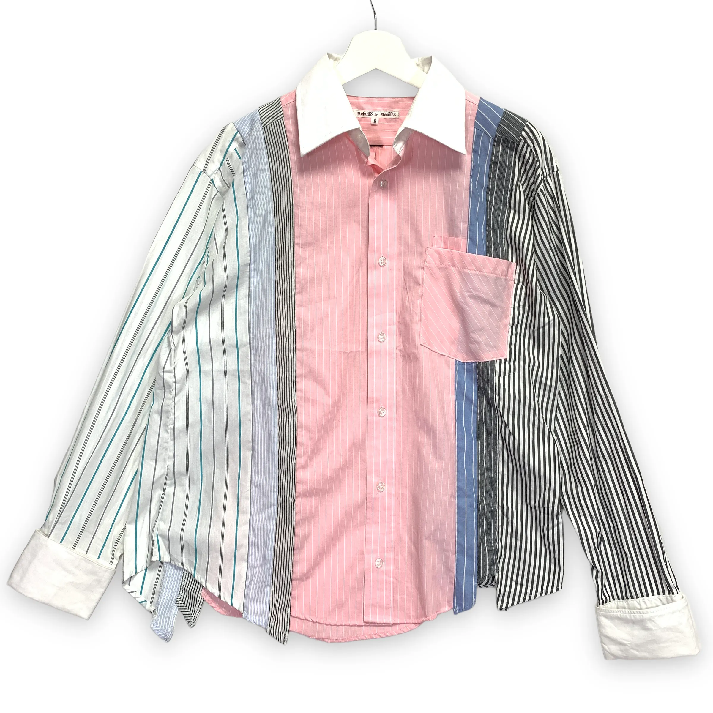 [S] Needles Rebuild 7 Cut Dress Shirt
