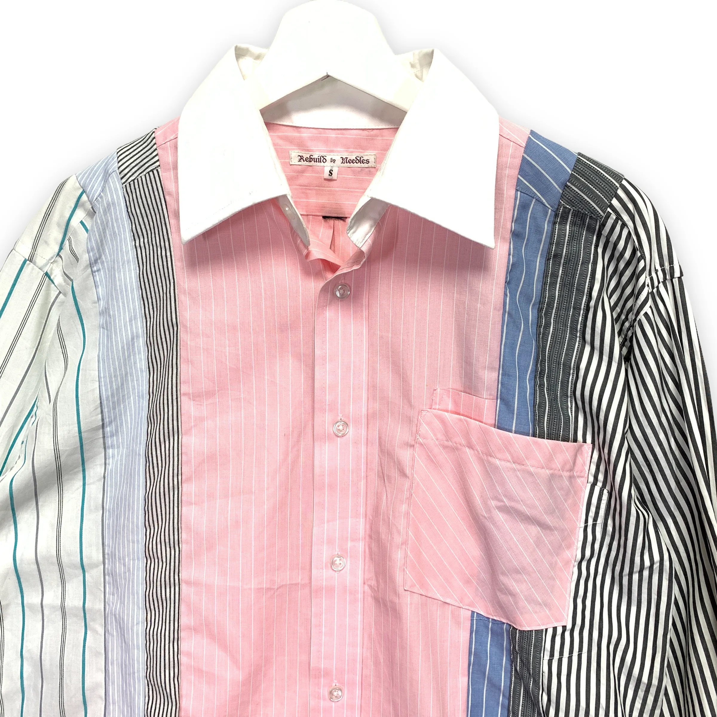 [S] Needles Rebuild 7 Cut Dress Shirt