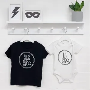 Scribbler 'Big Bro' 'Lil Bro' Sibling T Shirt Set