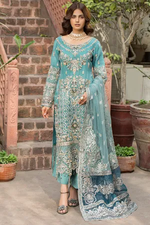 Sea Green Hand Embellished Pakistani Kameez Capri Party Dress