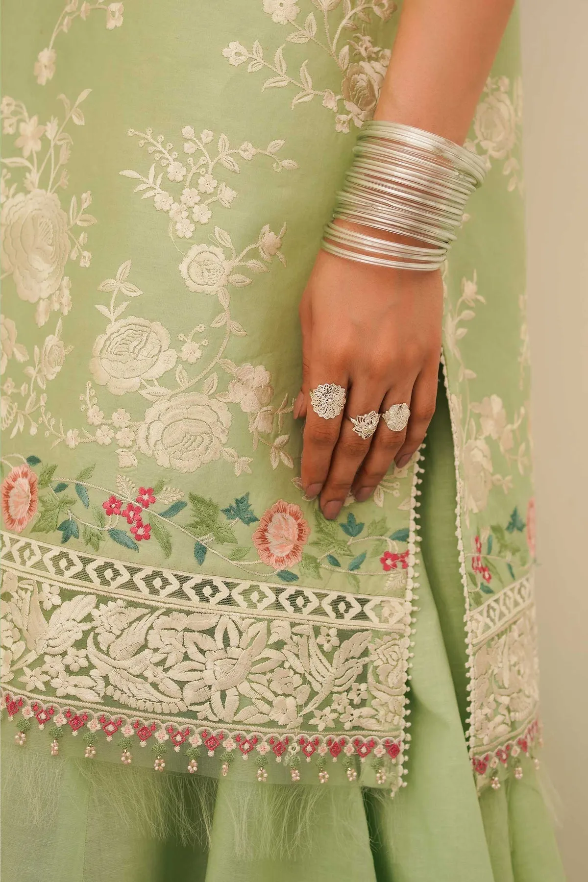 Sea Green Kameez Salwar for Pakistani Party Dresses