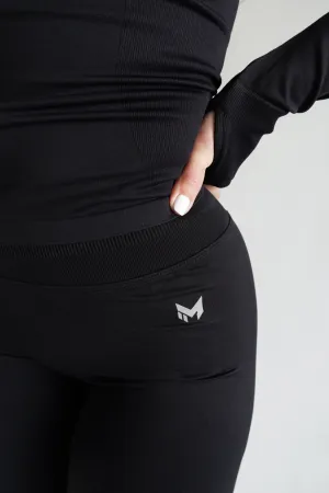 SEAMLESS SCULPTED FIT LEGGINGS | BLACK