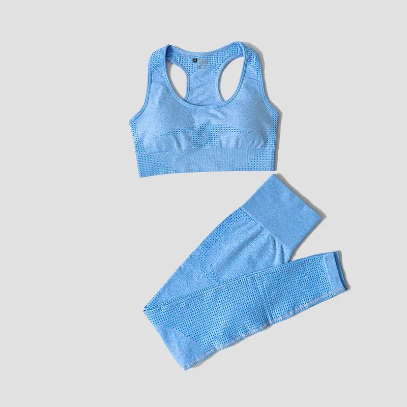 Seamless Women Yoga Set Workout Sportswear Gym Clothing Fitness