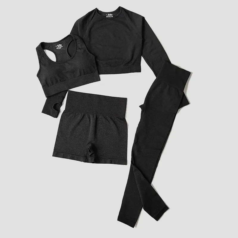 Seamless Women Yoga Set Workout Sportswear Gym Clothing Fitness