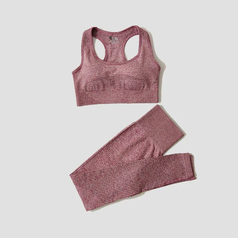Seamless Women Yoga Set Workout Sportswear Gym Clothing Fitness
