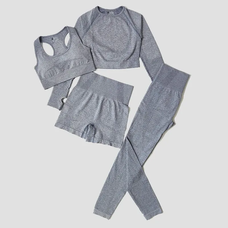 Seamless Women Yoga Set Workout Sportswear Gym Clothing Fitness
