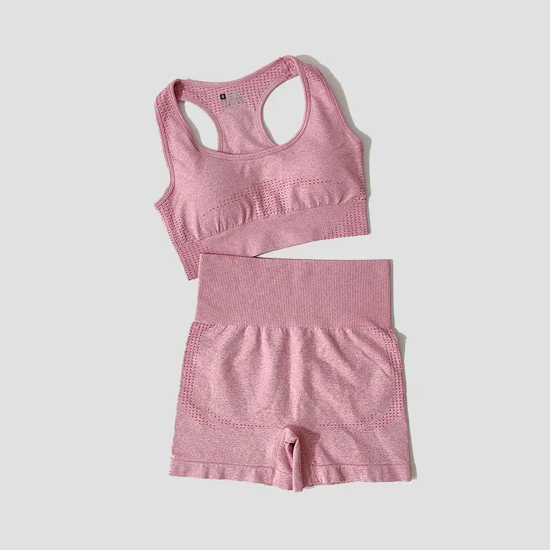 Seamless Women Yoga Set Workout Sportswear Gym Clothing Fitness