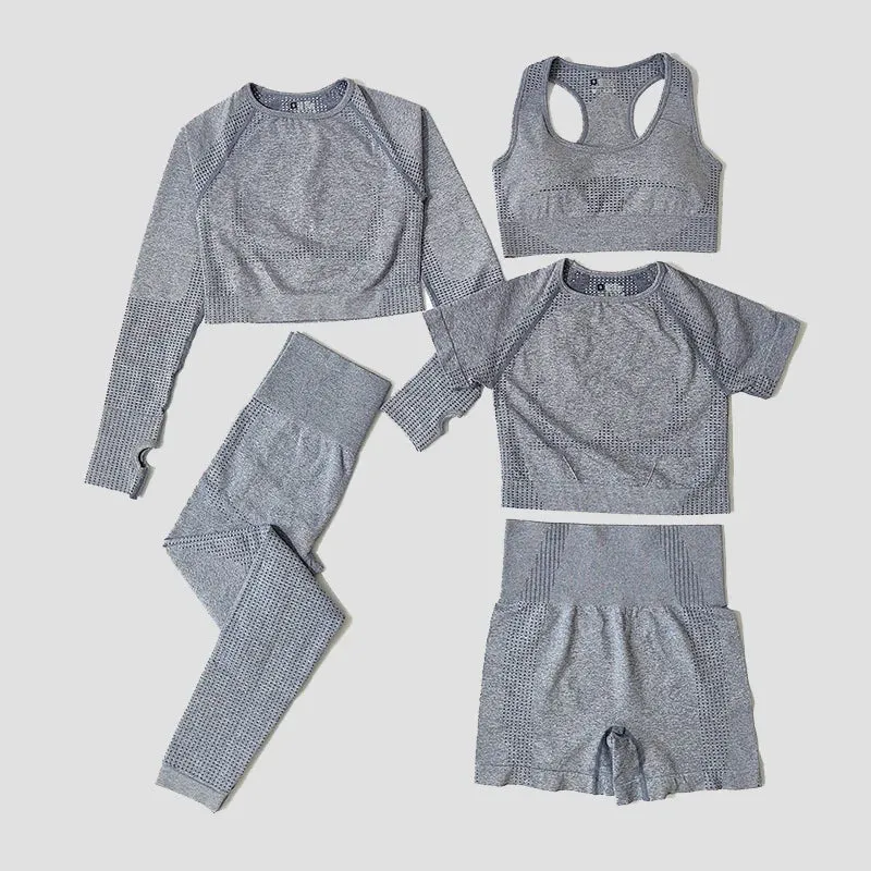 Seamless Women Yoga Set Workout Sportswear Gym Clothing Fitness