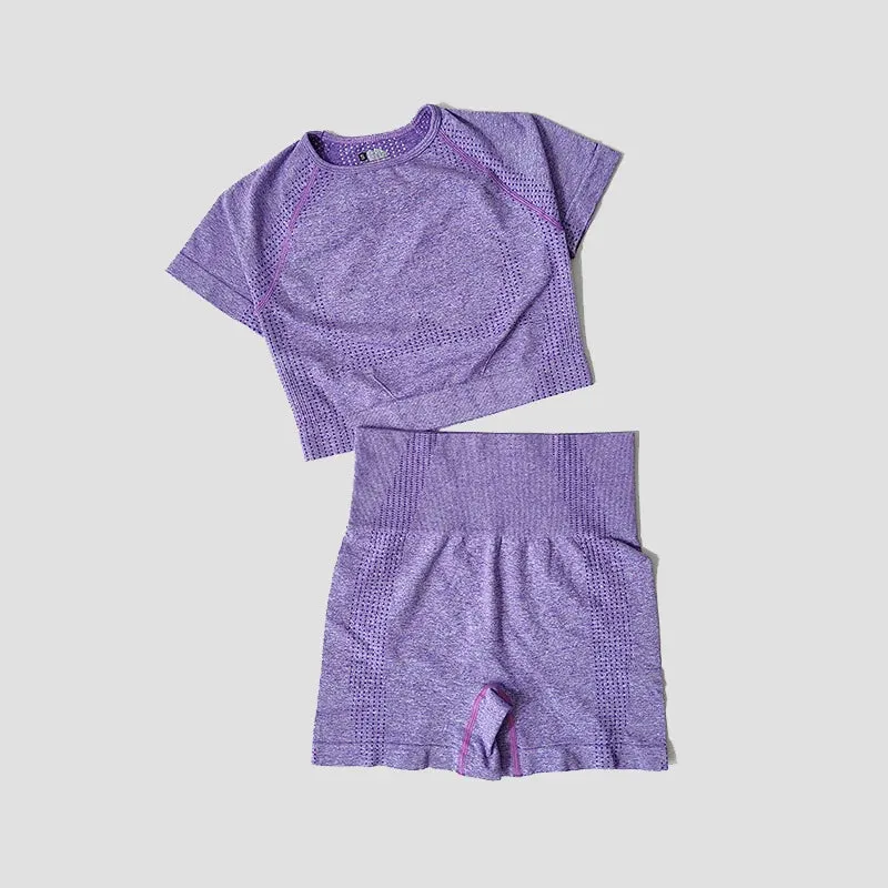 Seamless Women Yoga Set Workout Sportswear Gym Clothing Fitness