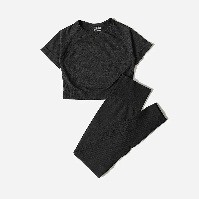 Seamless Women Yoga Set Workout Sportswear Gym Clothing Fitness