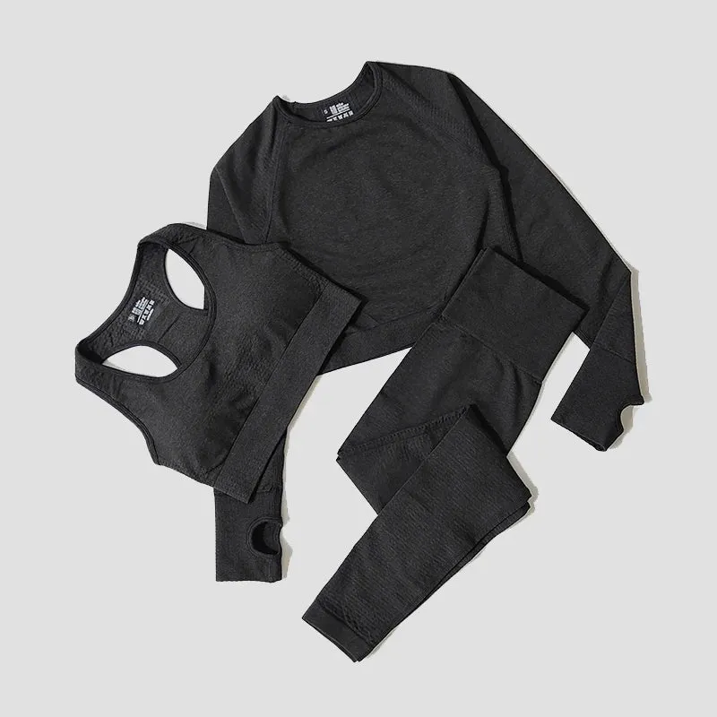 Seamless Women Yoga Set Workout Sportswear Gym Clothing Fitness