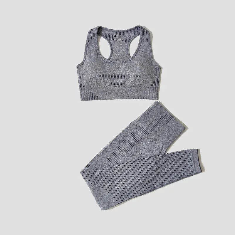 Seamless Women Yoga Set Workout Sportswear Gym Clothing Fitness