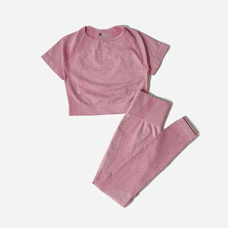 Seamless Women Yoga Set Workout Sportswear Gym Clothing Fitness