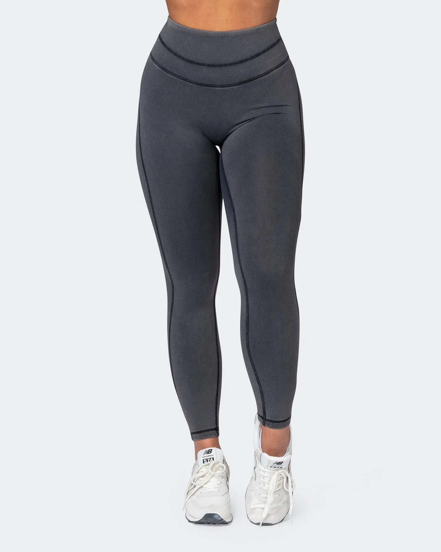 Second Skin Ankle Length Leggings - Washed Black